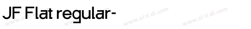 JF Flat regular字体转换